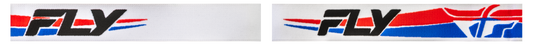 Fly Racing Focus Snow Goggle White/Red/Blue with Dark Blue Mirror and Smoke Lens - Kelly Motorsports