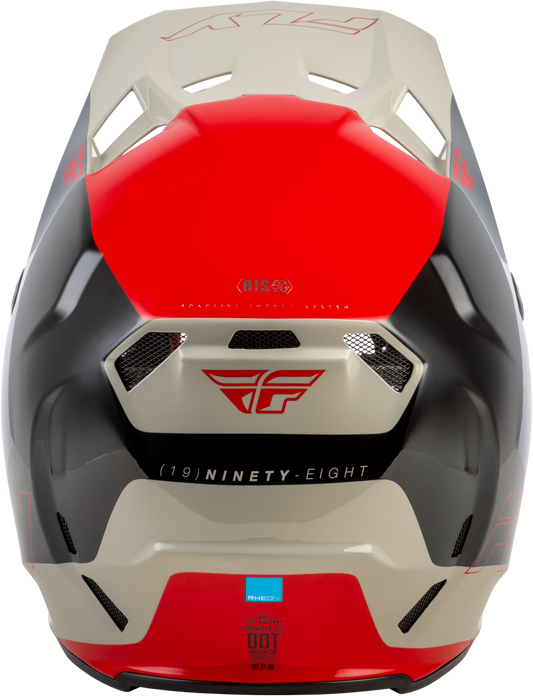 Fly Racing Formula CC Glide Helmet Black/Red/Grey Large - Lightweight Impact - Resistant Motorcycle Helmet - Kelly Motorsports