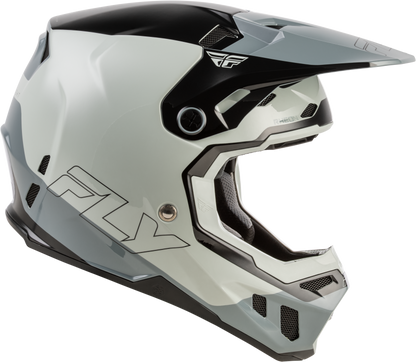 Fly Racing Formula CC Glide Helmet Grey Light Grey Black 2X - Lightweight Impact - Resistant Motorcycle Helmet with Advanced Safety Features - Kelly Motorsports