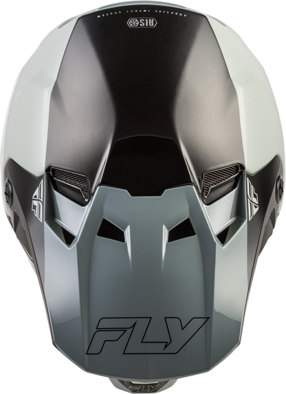 Fly Racing Formula CC Glide Helmet Grey Light Grey Black 2X - Lightweight Impact - Resistant Motorcycle Helmet with Advanced Safety Features - Kelly Motorsports