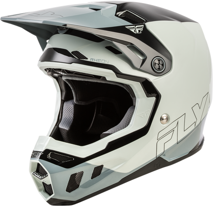 Fly Racing Formula CC Glide Helmet Grey Light Grey Black 2X - Lightweight Impact - Resistant Motorcycle Helmet with Advanced Safety Features - Kelly Motorsports