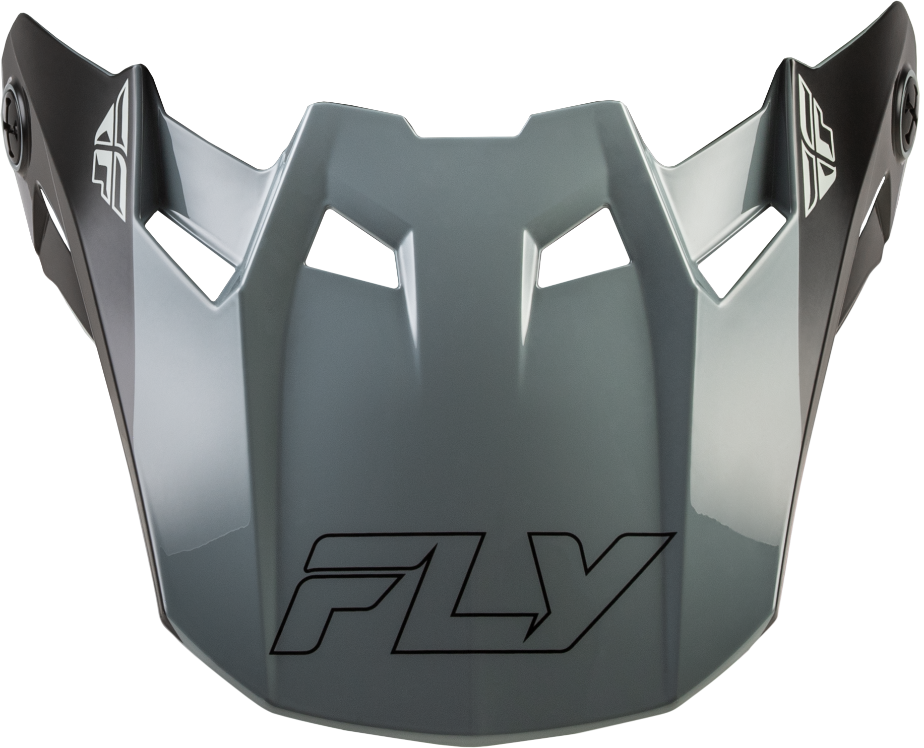 FLY Racing Formula CC Glide Matte Black/Grey Visor (Part 73 - 4352VM) for Formula S, CC, and CP Helmets - Kelly Motorsports
