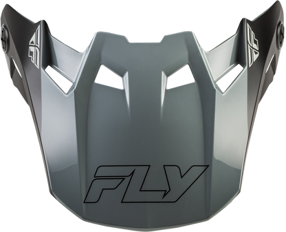 FLY Racing Formula CC Glide Matte Black/Grey Visor (Part 73 - 4352VM) for Formula S, CC, and CP Helmets - Kelly Motorsports