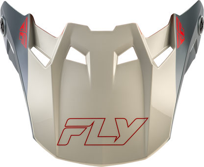 FLY Racing Formula CC Glide Visor Black/Red/Grey Medium/Large Part 73 - 4353VM - Kelly Motorsports