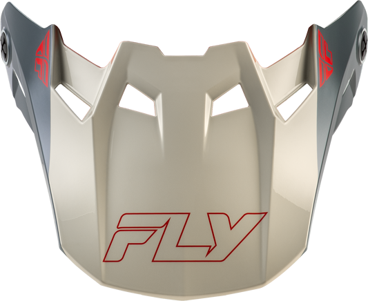 FLY RACING Formula CC Glide Visor Black/Red/Grey XL/2X – Replacement Helmet Visor - Kelly Motorsports