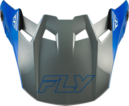 FLY Racing Formula CC Glide Visor Blue/Light Grey/Grey Medium/Large - Replacement Helmet Visor - Kelly Motorsports