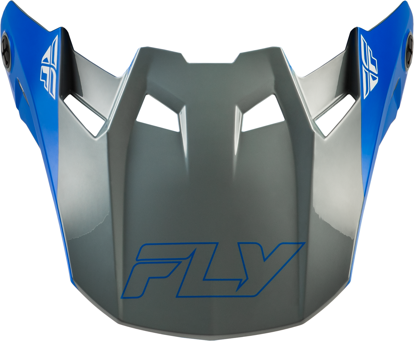 FLY Racing Formula CC Glide Visor Blue/Light Grey/Grey XL/2X - Replacement Helmet Visor - Kelly Motorsports