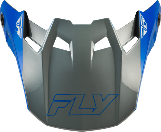 FLY Racing Formula CC Glide Visor Blue/Light Grey/Grey XL/2X - Replacement Helmet Visor - Kelly Motorsports
