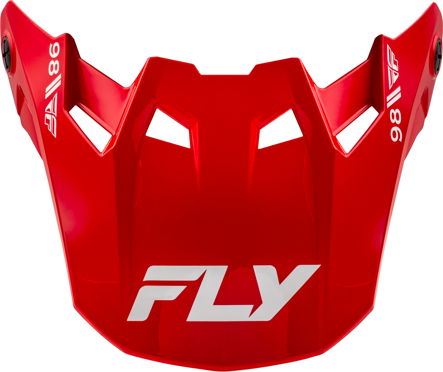 Fly Racing Formula CC Objective Visor in Red/White Yellow Small - Kelly Motorsports