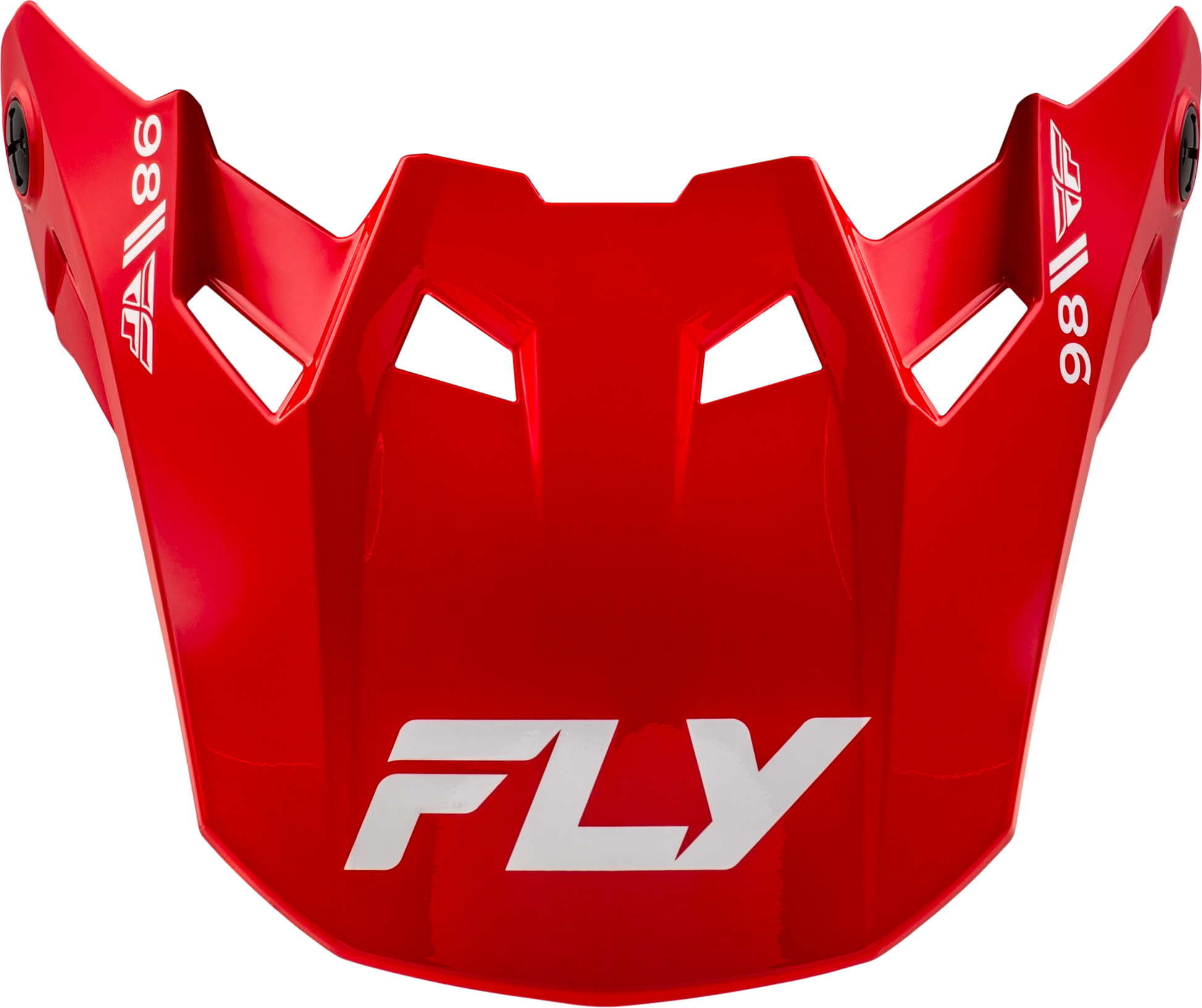 Fly Racing Formula CC Objective Visor in Red/White Yellow Small - Kelly Motorsports