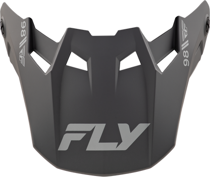 Fly Racing Formula CC Objective Visor Matte Black and Grey Yellow for Enhanced Motorcycle Helmet Performance - Kelly Motorsports