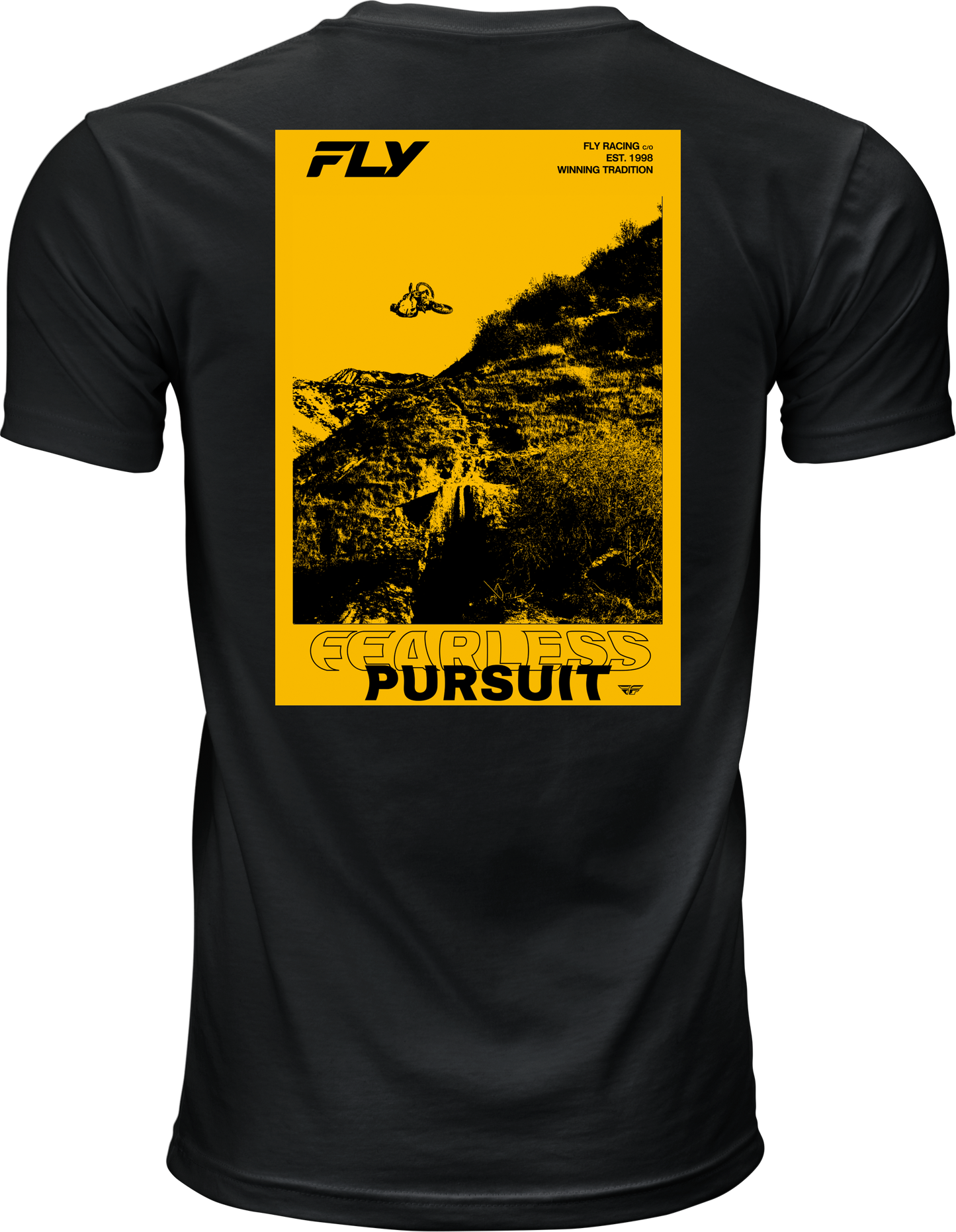 Fly Racing Freeride Tee Black 2X - Comfortable Cotton Crew Neck T-Shirt - Kelly Motorsports