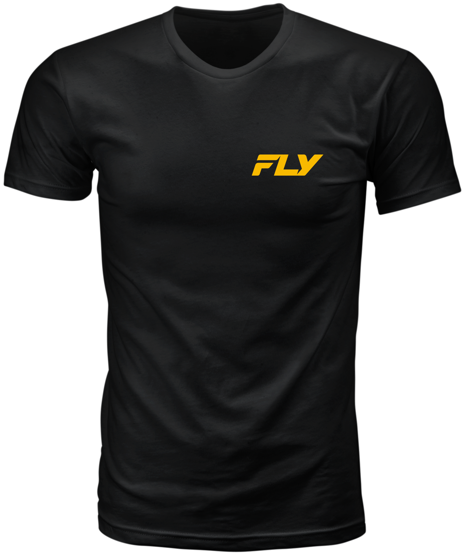 Fly Racing Freeride Tee Black Large – Comfortable 100% Combed Ring - Spun Cotton Crew Neck T-Shirt - Kelly Motorsports