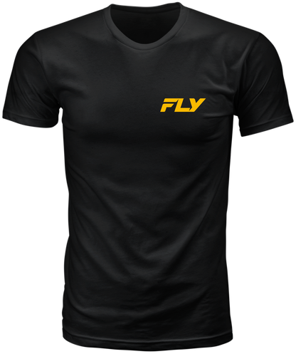 Fly Racing Freeride Tee Black Medium - Comfortable 100% Cotton Crew Neck T-Shirt - Kelly Motorsports