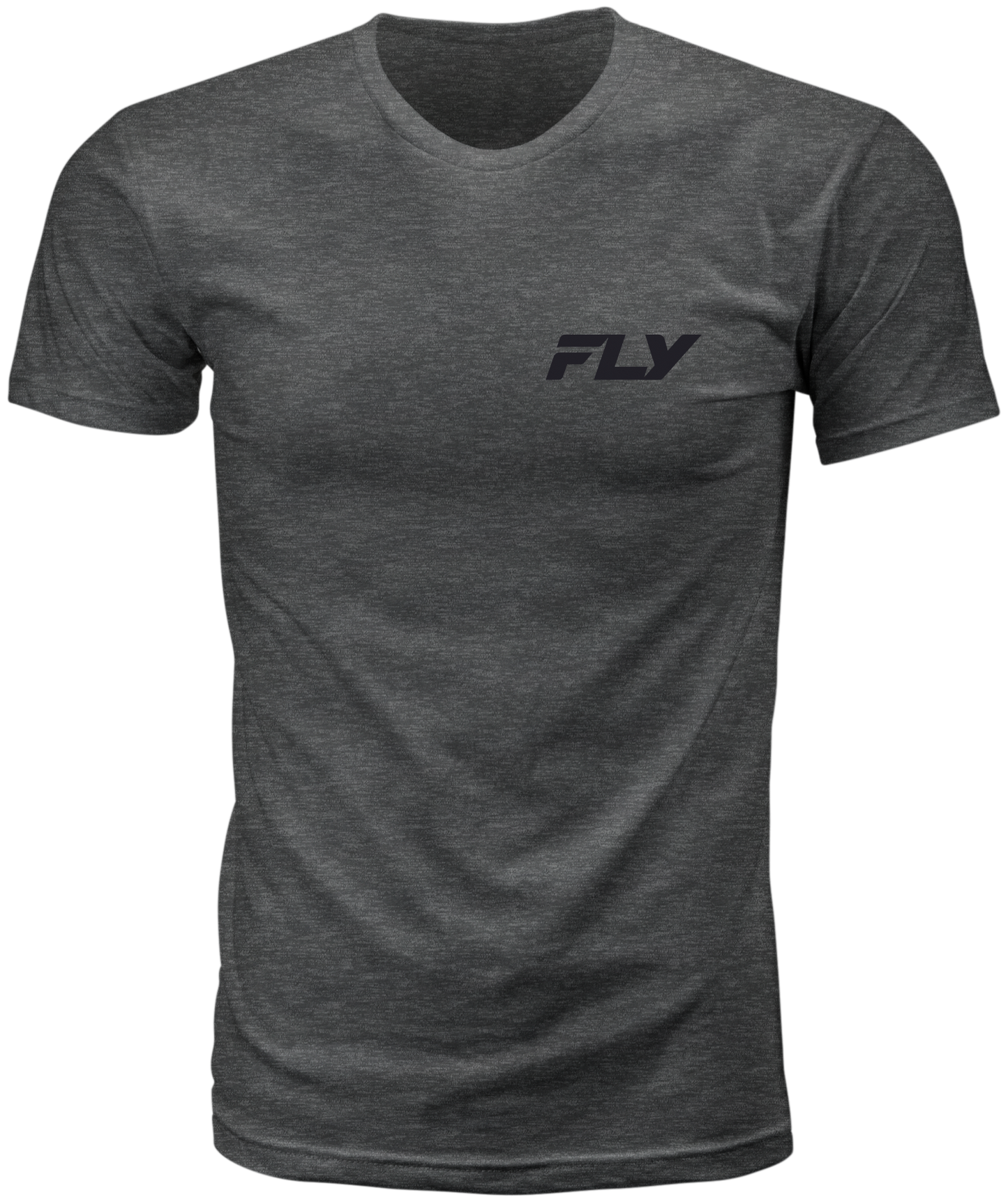 Fly Racing Freeride Tee Grey Medium - Comfortable 100% Cotton Crew Neck Shirt - Kelly Motorsports
