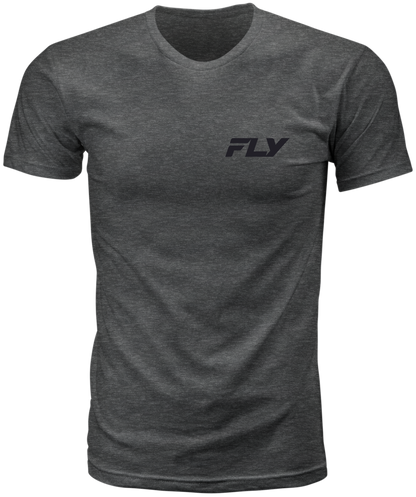 Fly Racing Freeride Tee Grey XL - Comfortable 100% Cotton Crew Neck T-Shirt - Kelly Motorsports