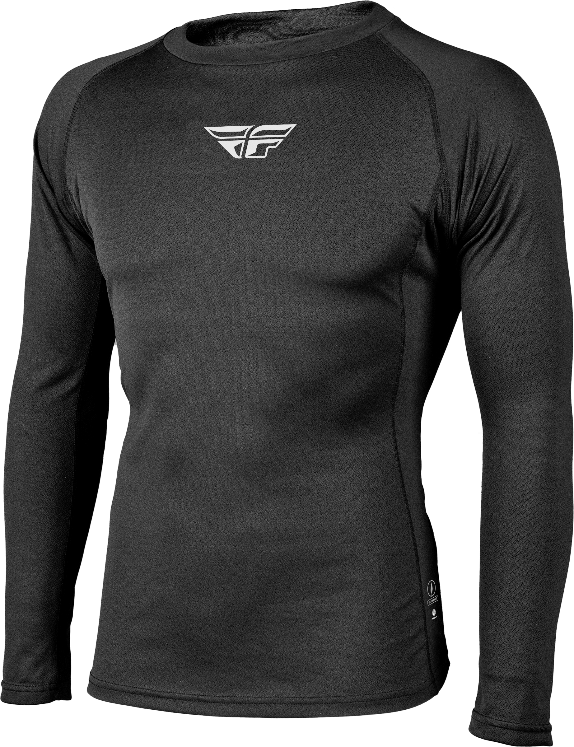 Fly Racing Heavyweight Baselayer Top Black XL with UPF 40+ Sun Protection - Kelly Motorsports