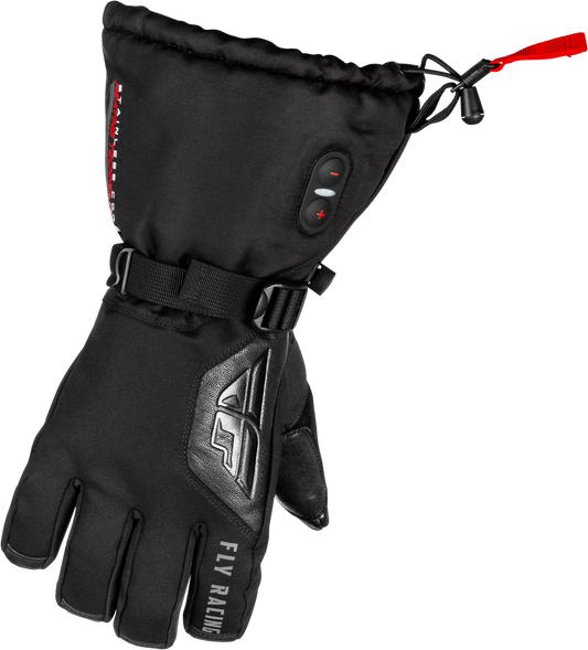 Fly Racing Ignitor Heated Gloves Black Small – Waterproof, Touch Screen Compatible with Adjustable Heat Control - Kelly Motorsports