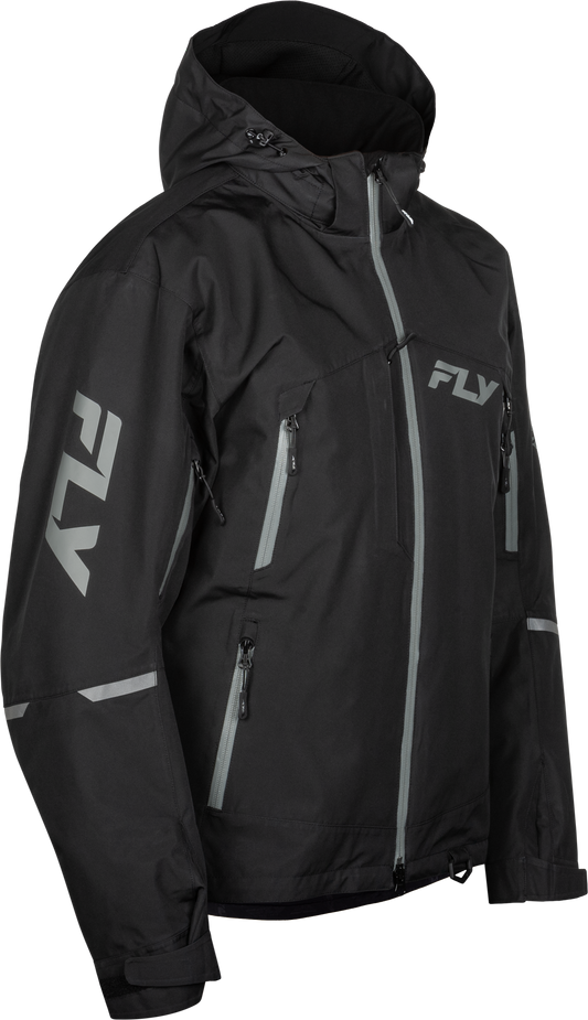 Fly Racing Incline Jacket Black/Grey - Waterproof and Breathable Motorcycle Outerwear - Kelly Motorsports