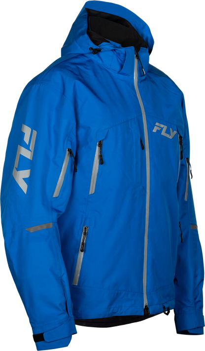 Fly Racing Incline Jacket Blue/Grey – Waterproof and Breathable Motorcycle Outerwear - Kelly Motorsports