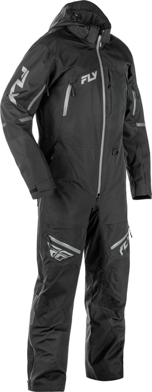 Fly Racing Incline Monosuit Black 2X - Waterproof Breathable Motorcycle Suit with Safety Features - Kelly Motorsports