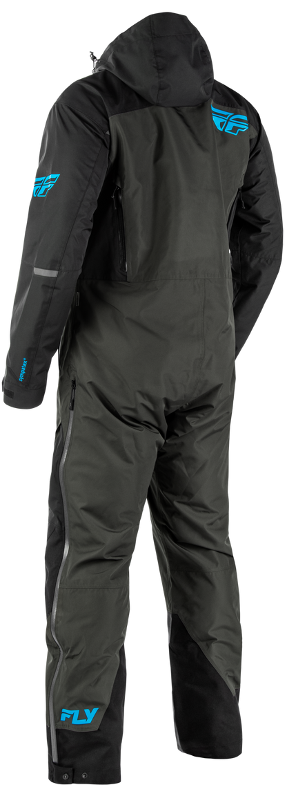 Fly Racing Incline Monosuit Black/Grey/Blue 2X – Waterproof and Breathable Snow Suit - Kelly Motorsports