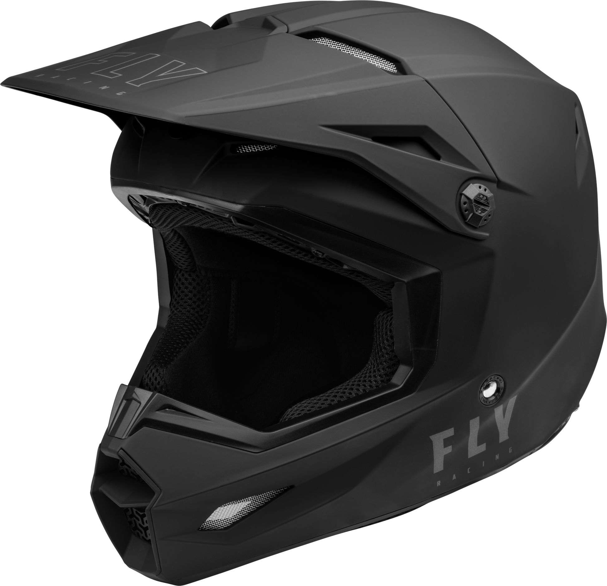 Fly Racing Kinetic Lite Helmet Solid Matte Black XS – Lightweight, Stylish, DOT Approved Motorcycle Helmet - Kelly Motorsports
