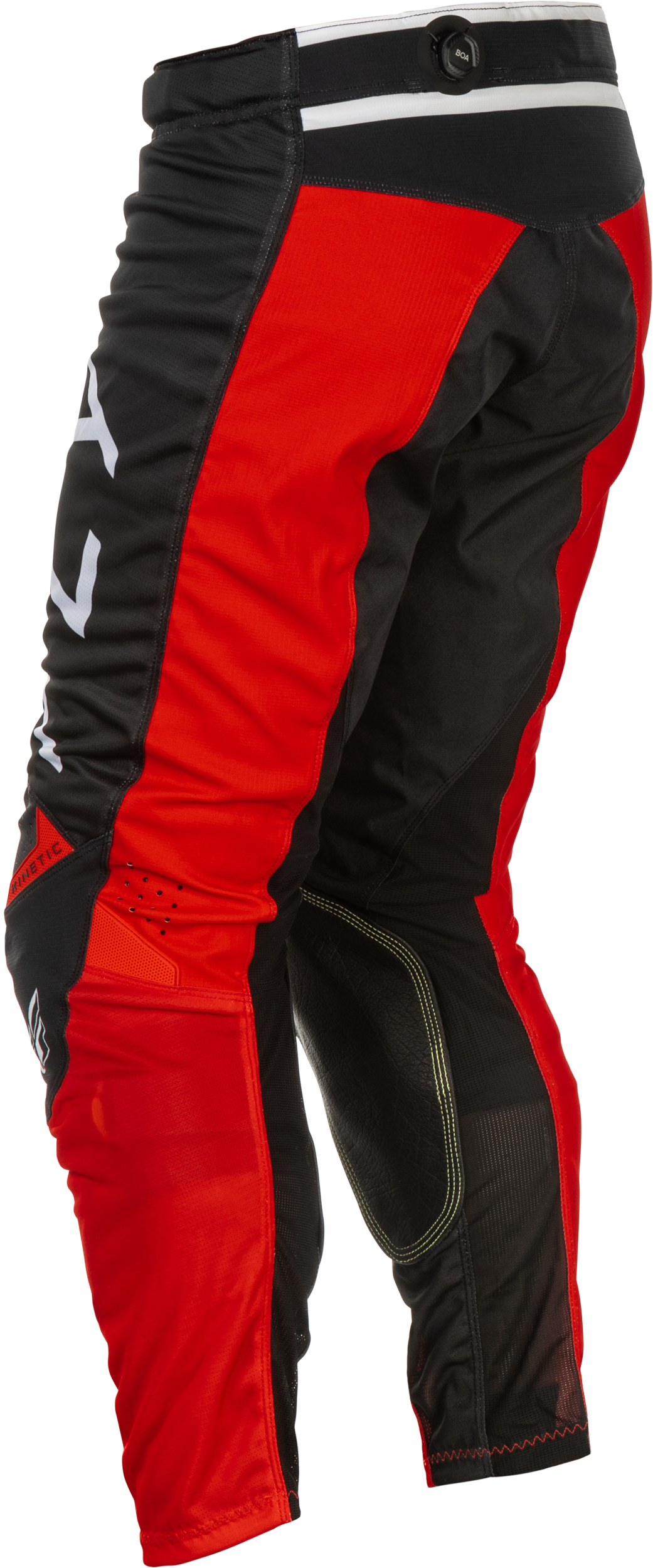 Fly Racing Kinetic Mesh Center Pants Black/White/Red Size 28 - Kelly Motorsports