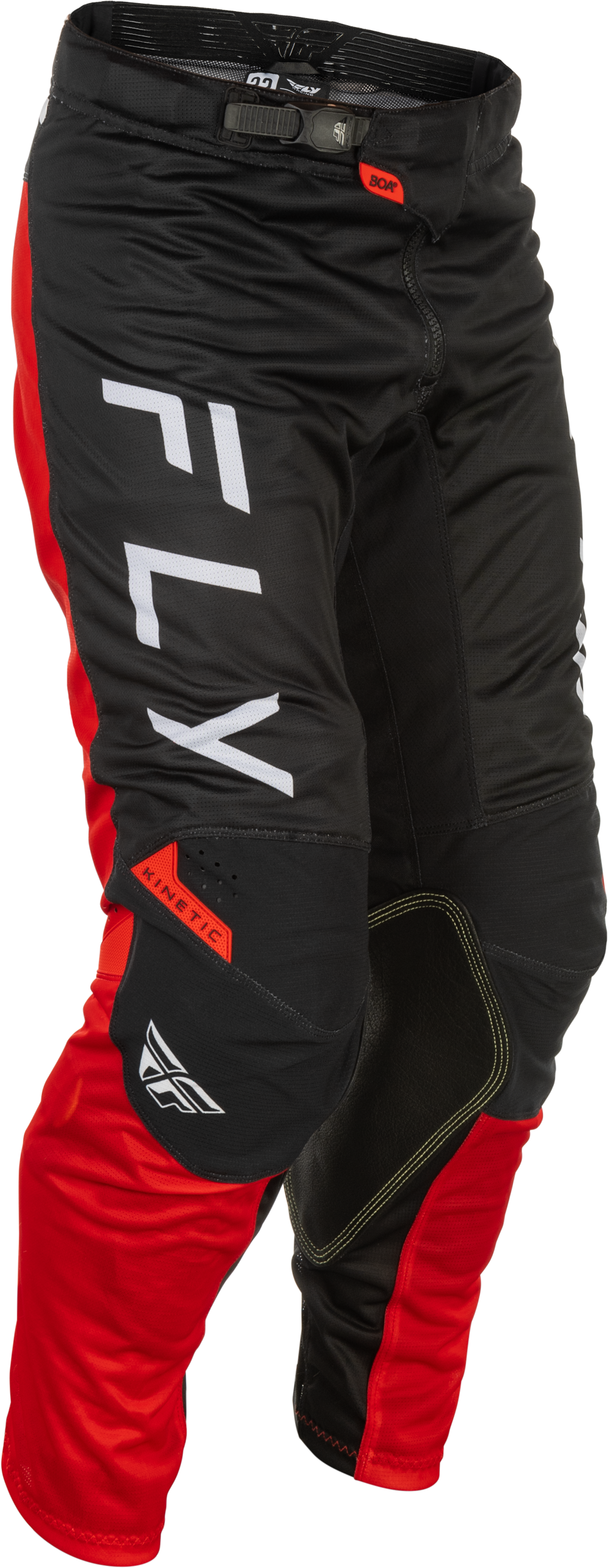 Fly Racing Kinetic Mesh Center Pants Black/White/Red Size 30 - Kelly Motorsports