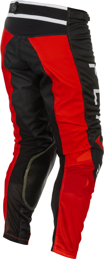 Fly Racing Kinetic Mesh Center Pants Black/White/Red Size 30 - Kelly Motorsports