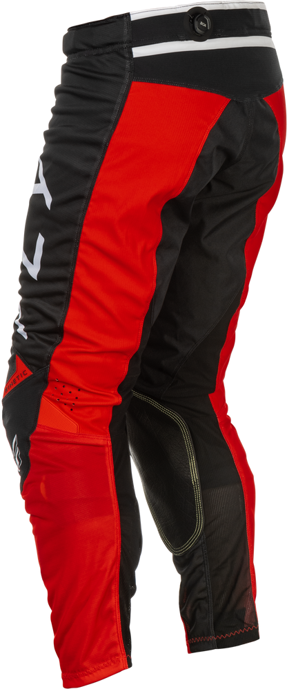 Fly Racing Kinetic Mesh Center Pants Black/White/Red Size 30 - Kelly Motorsports