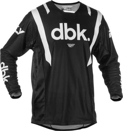 Fly Racing Kinetic Mesh DBK Jersey Black/White Small - Kelly Motorsports
