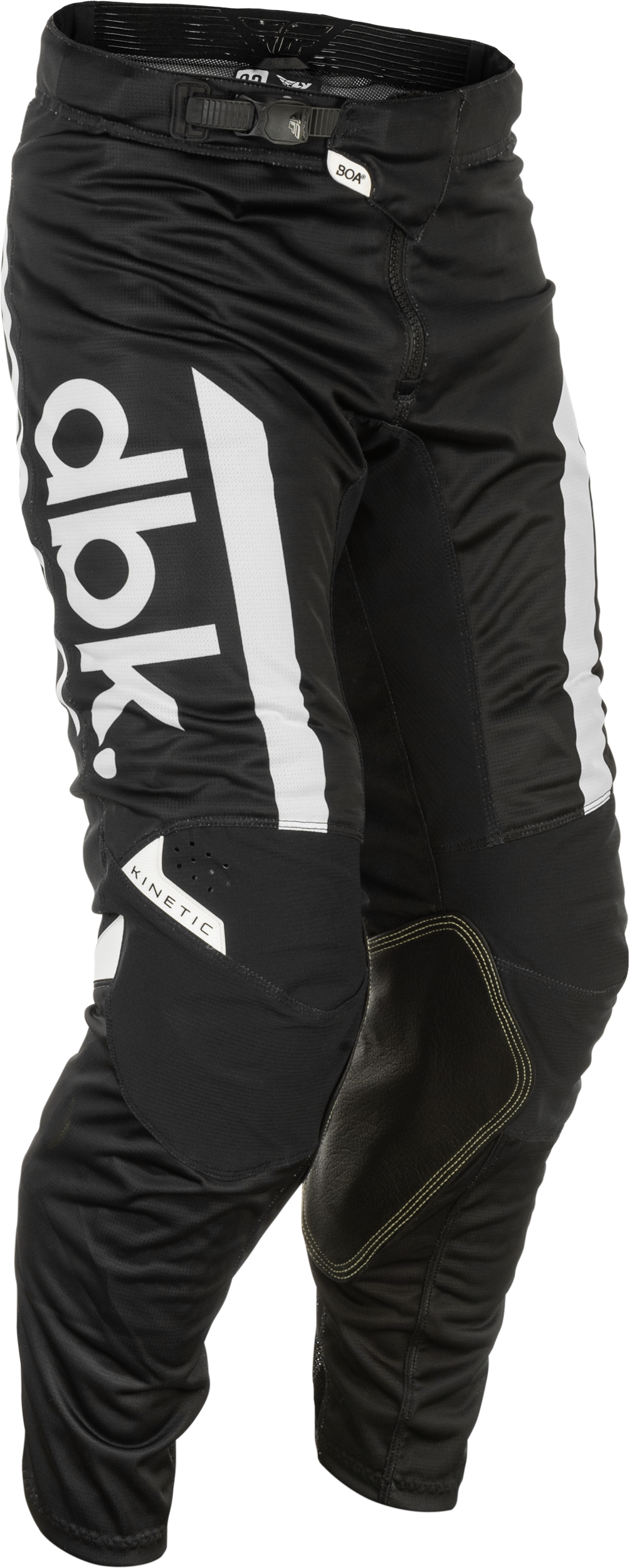 Fly Racing Kinetic Mesh DBK Pants Black/White Size 28 - Kelly Motorsports