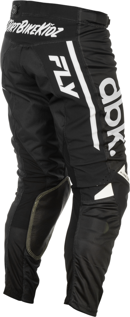 Fly Racing Kinetic Mesh Dbk Pants Black/White Size 32 - Kelly Motorsports