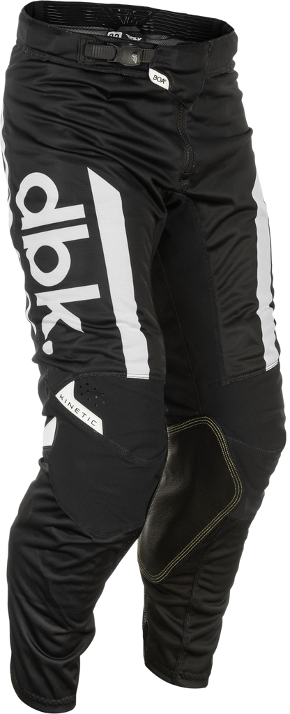 Fly Racing Kinetic Mesh DBK Pants Black/White Size 40 with BOA Fit System - Kelly Motorsports