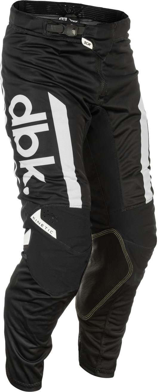 Fly Racing Kinetic Mesh DBK Pants Black/White Size 40 with BOA Fit System - Kelly Motorsports