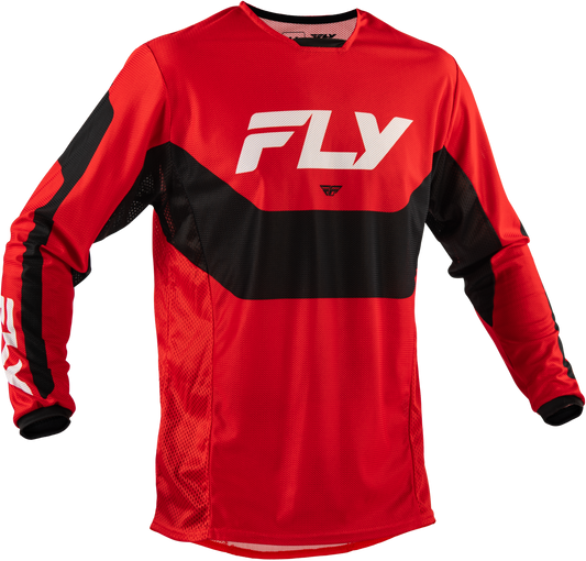 Fly Racing Kinetic Mesh Jersey Red/Black/White Medium - Breathable Performance Moto Jersey - Kelly Motorsports