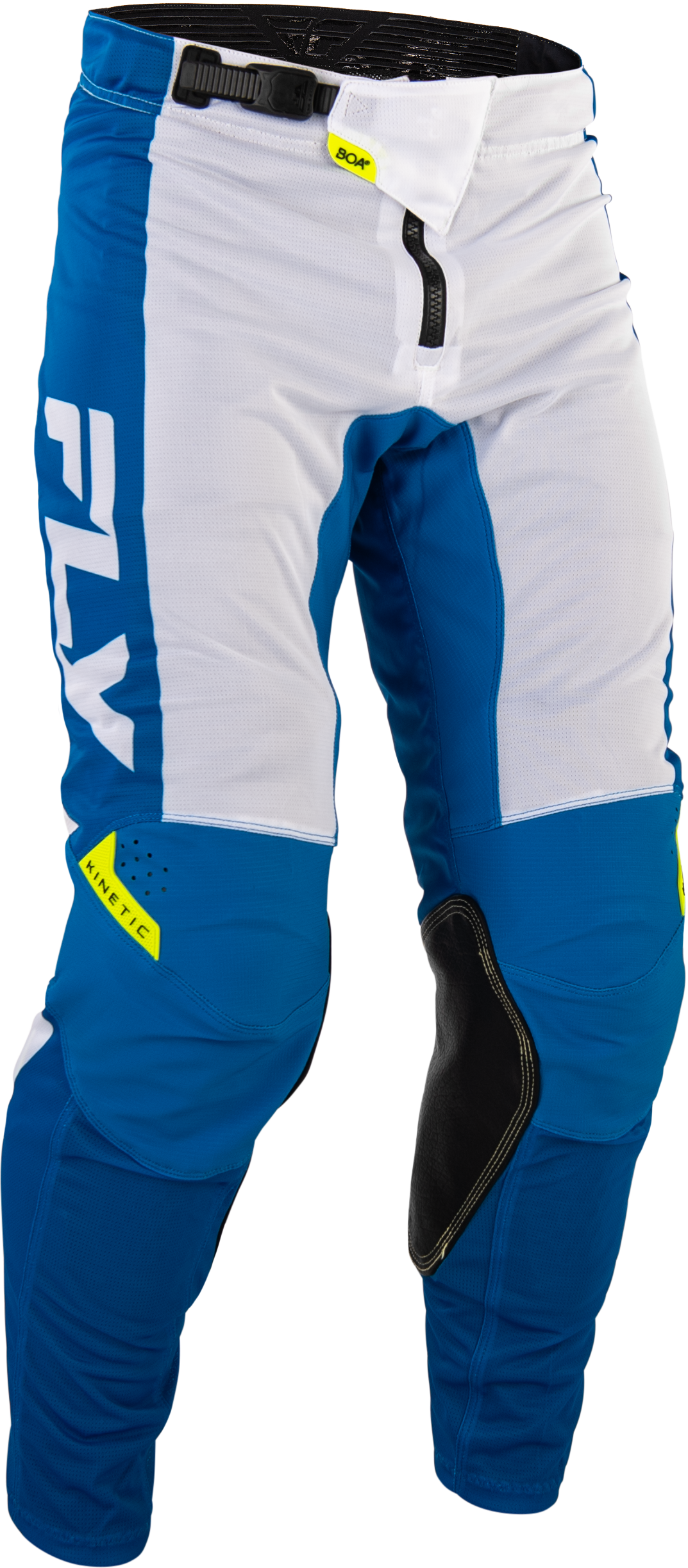 Fly Racing Kinetic Mesh Pants Blue/White/Hi Vis Size 36 – Lightweight, Durable Motocross Gear - Kelly Motorsports