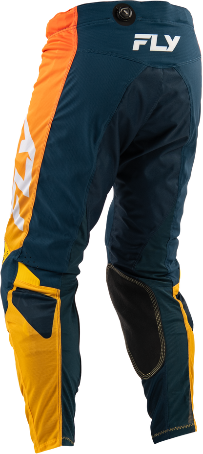 Fly Racing Kinetic Mesh Pants Navy/Orange Size 28 – Durable and Adjustable Motorcycle Riding Gear - Kelly Motorsports