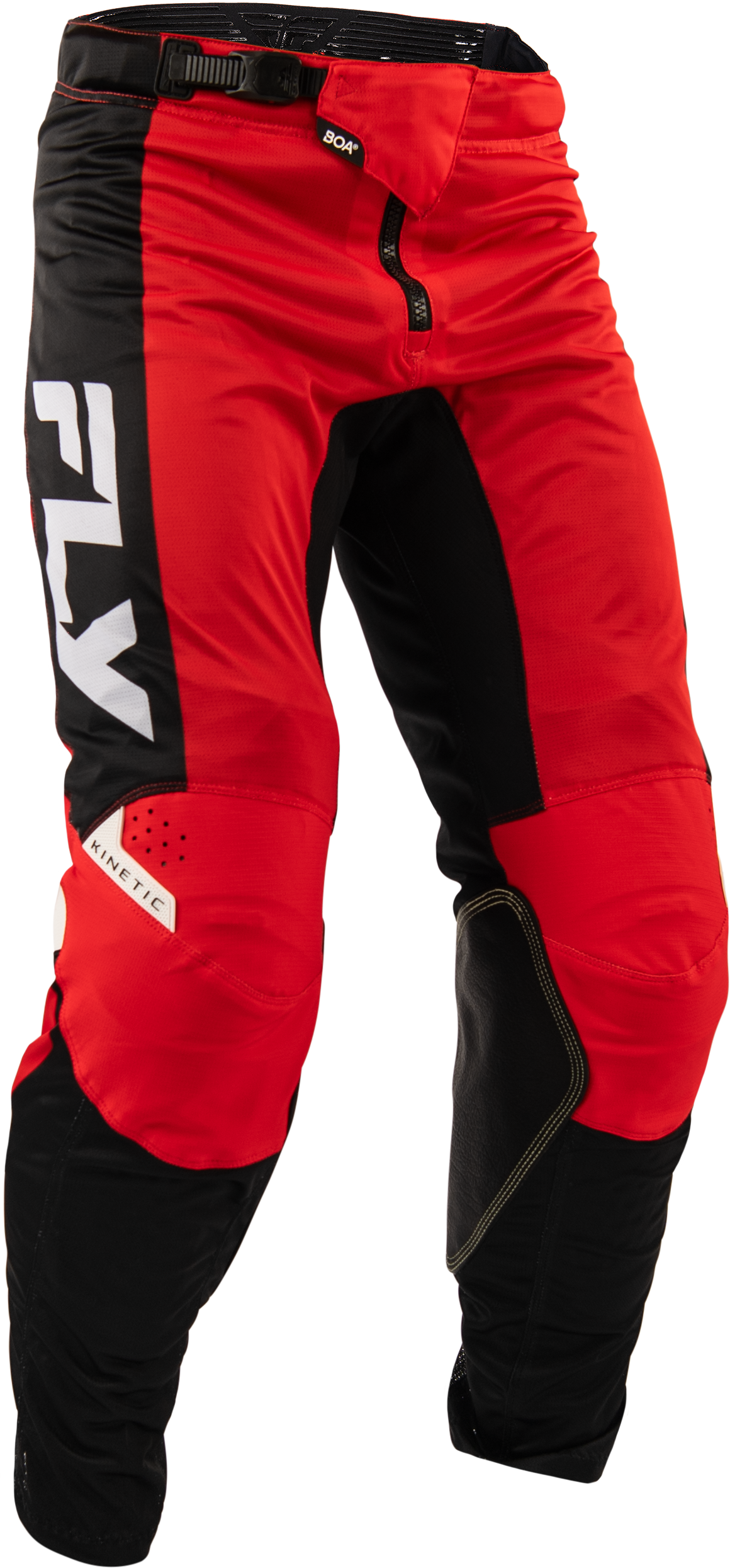 Fly Racing Kinetic Mesh Pants Red/Black/White Size 28 with BOA Fit System - Kelly Motorsports