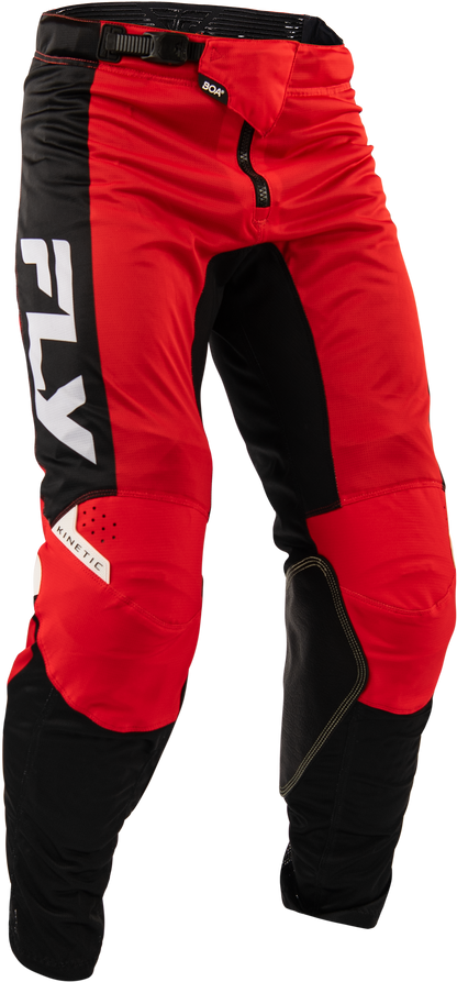 Fly Racing Kinetic Mesh Pants Red/Black/White Size 34 – Durable, Comfortable Motorcycle Riding Gear - Kelly Motorsports