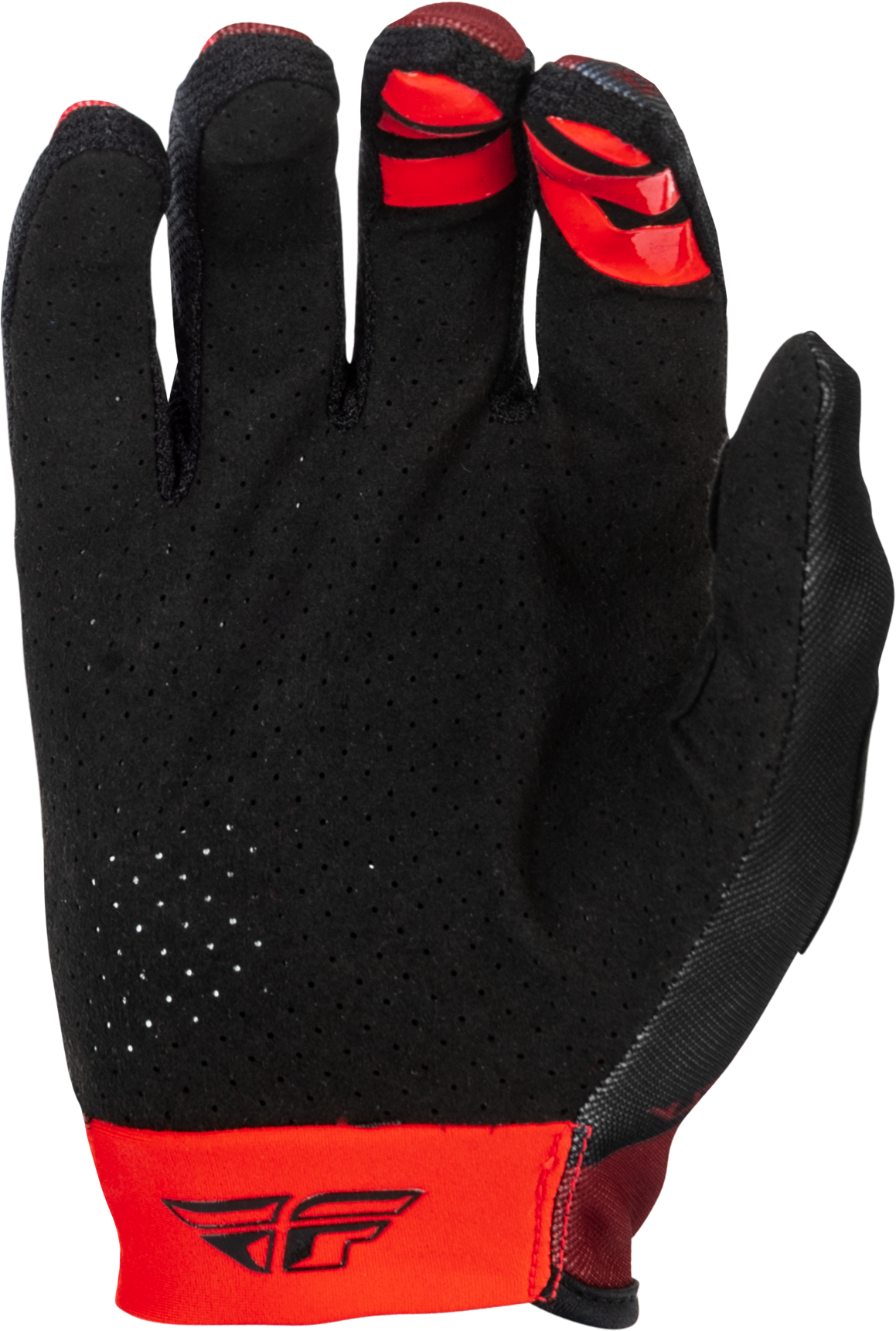 Fly Racing Lite Gloves Black/Red Small - Lightweight Minimalist Race Gloves with Touch Screen Compatibility - Kelly Motorsports