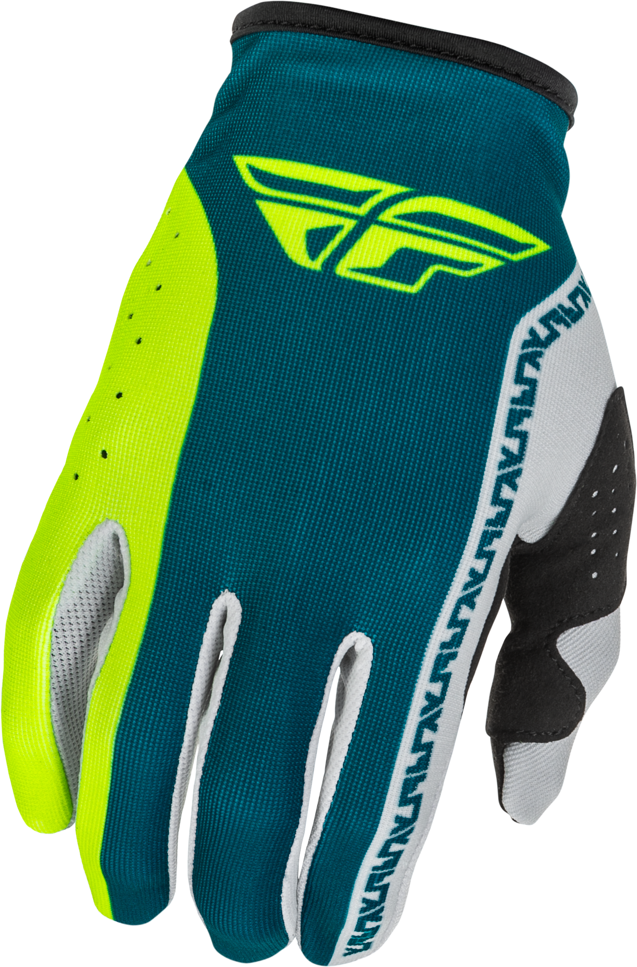 Fly Racing Lite Gloves Grey, Lime, and Teal - Part 379 - 7132X - Kelly Motorsports