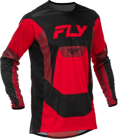 Fly Racing Lite Jersey Black/Red Small - Lightweight Motorcycle Riding Jersey - Kelly Motorsports