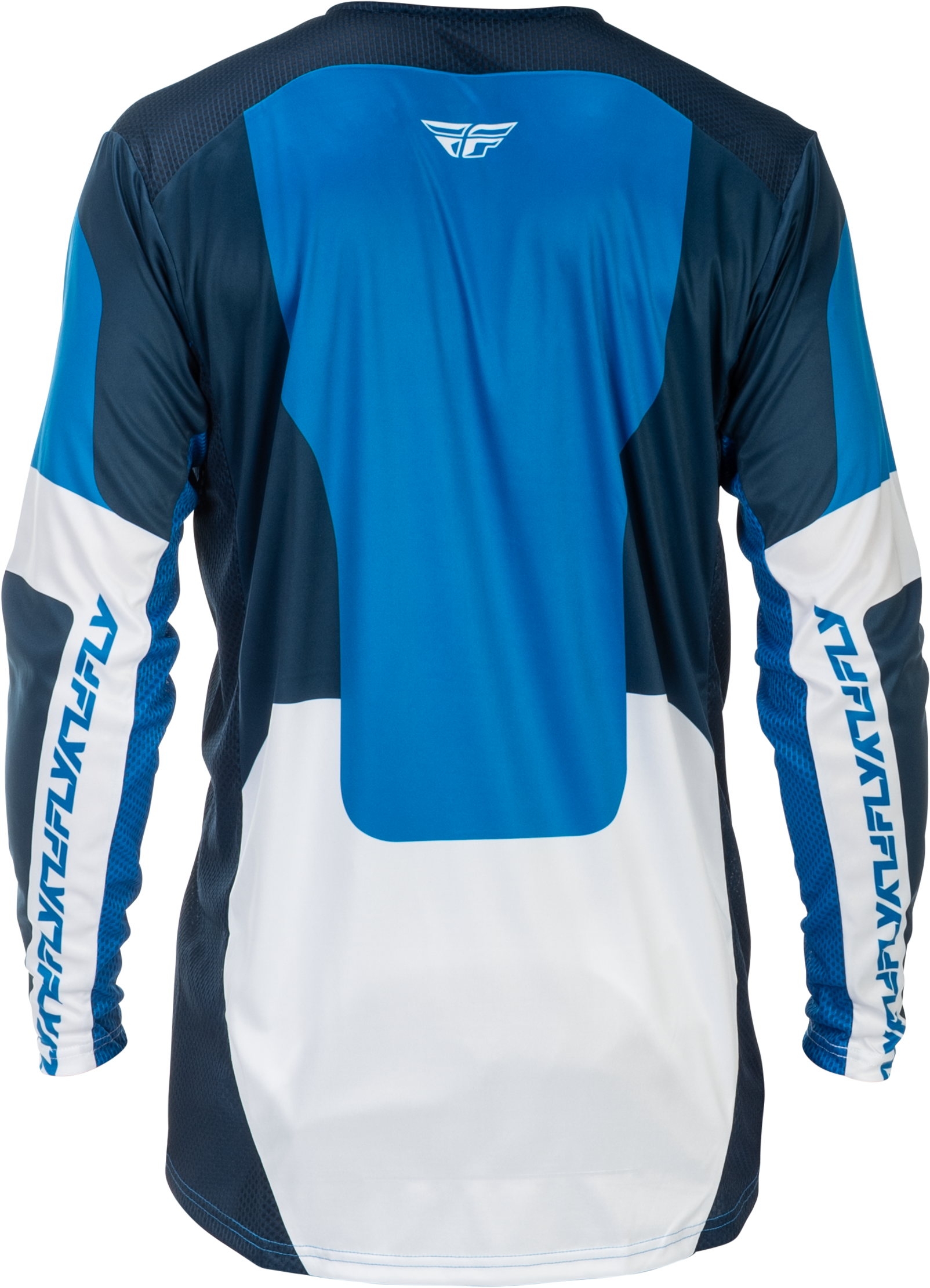 Fly Racing Lite Jersey Blue/White Small - Performance Motorcycle Jersey with Advanced Ventilation - Kelly Motorsports