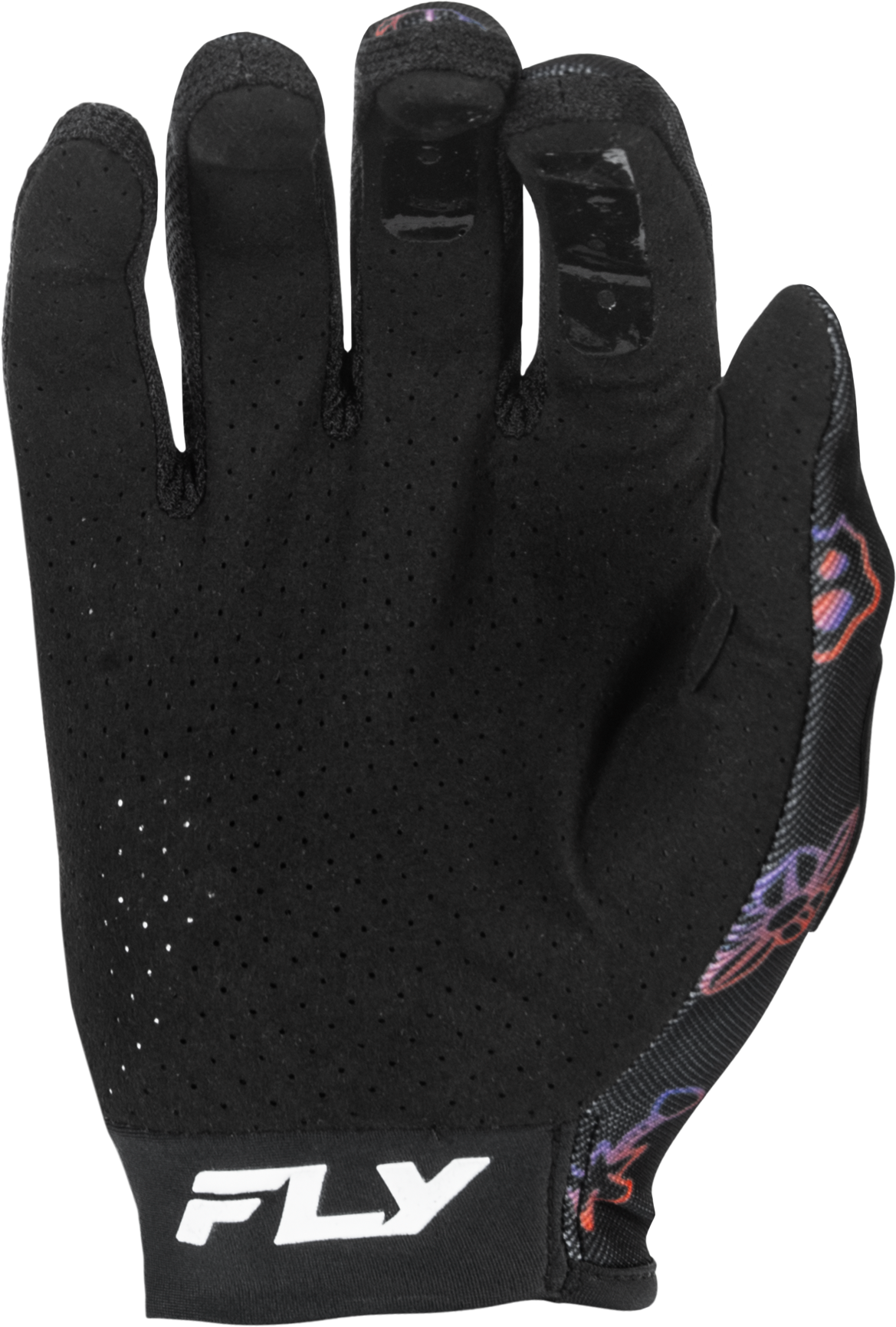 Fly Racing Lite Outline Gloves Black/Red/Purple XS – Touch Screen Compatible Motocross Gloves - Kelly Motorsports