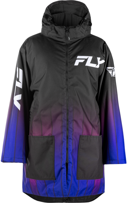 Fly Racing Pit Coat Purple Large/X - Large with Weatherproof and Insulated Features - Kelly Motorsports