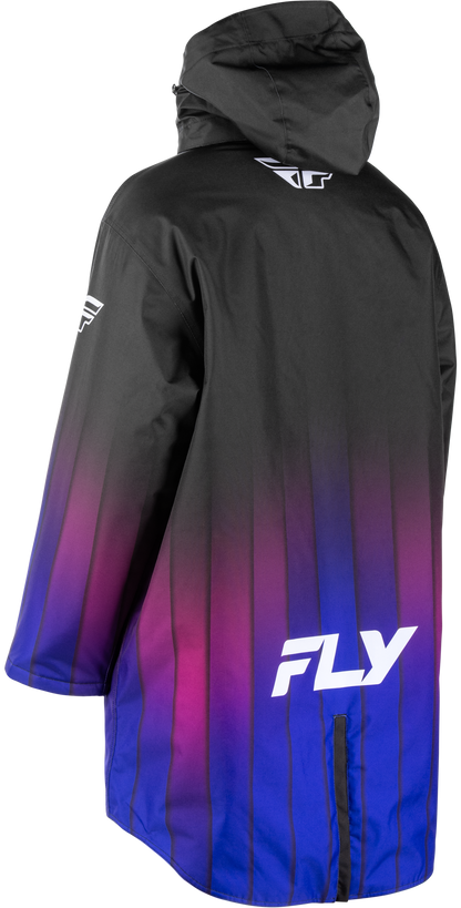 Fly Racing Pit Coat Purple Large/X - Large with Weatherproof and Insulated Features - Kelly Motorsports