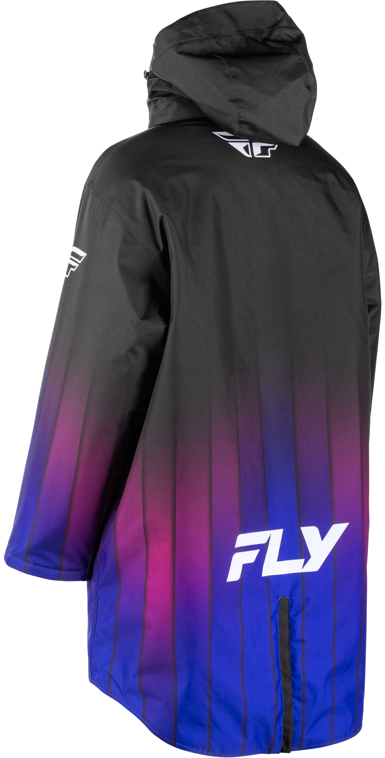 Fly Racing Pit Coat Purple S/M - Racer - Designed Weatherproof Outerwear with Thermal Insulation - Kelly Motorsports