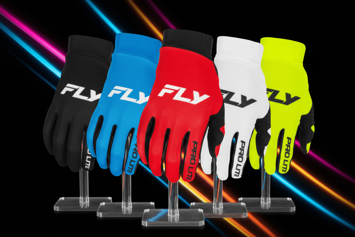 Fly Racing Pro Lite Gloves – Lightweight Race Gloves w/Touch Screen Compatibility - Kelly Motorsports